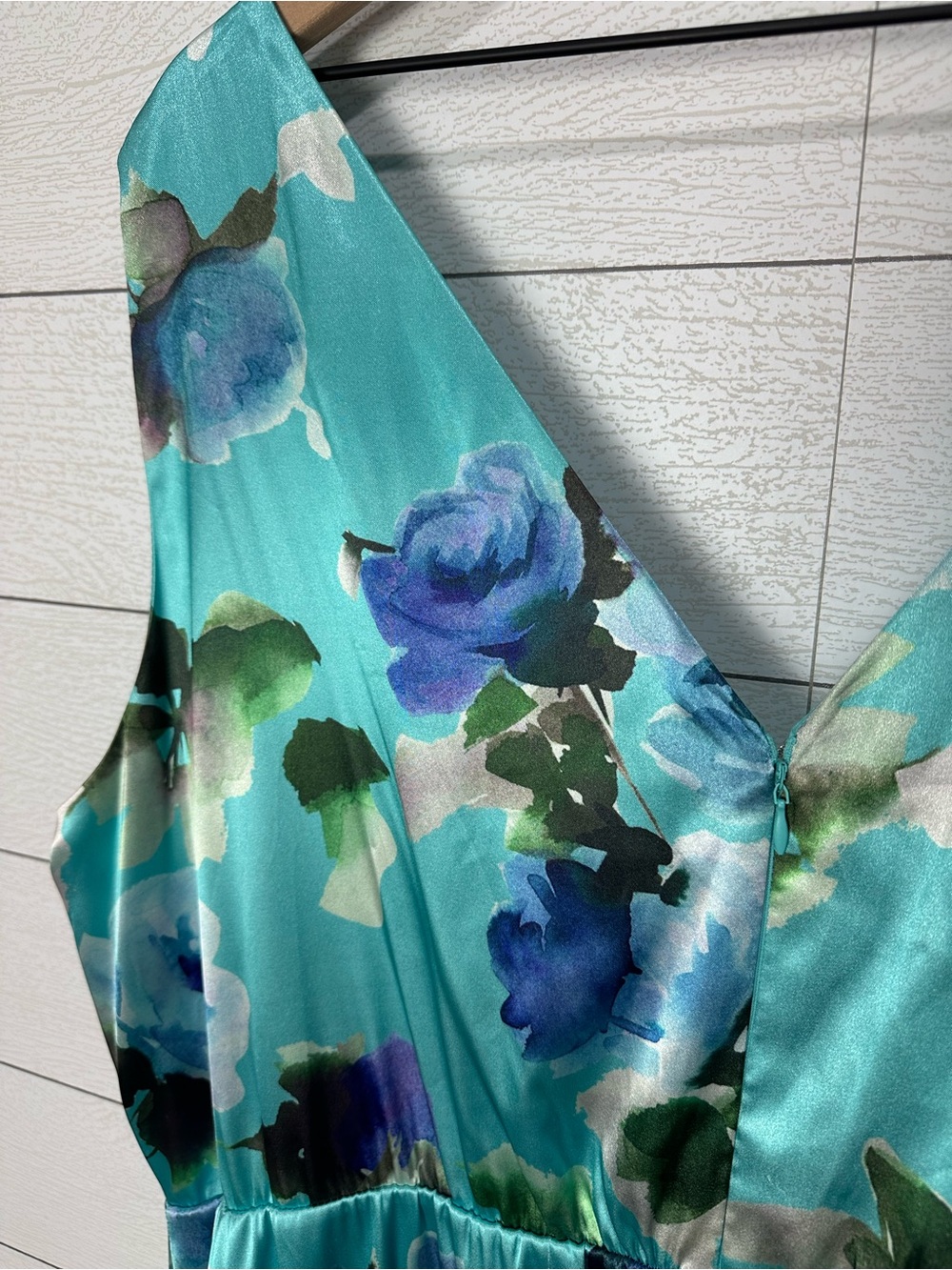 NWT Eliza J Teal Multi Ruffled Dress Size 20W - Picture 13 of 16